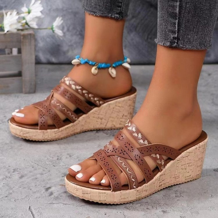 Thick Bottom Wedge Sandals