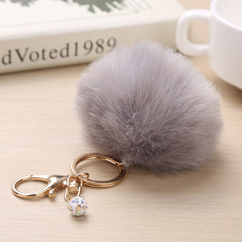 Fashion Puff Ball Keychain