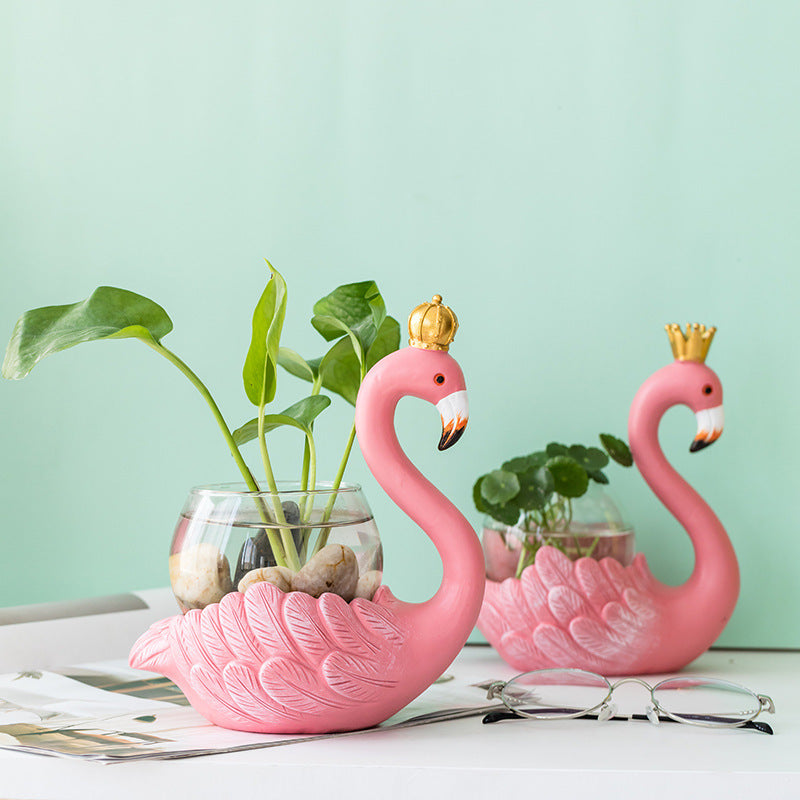 Flamingo Vase Decoration