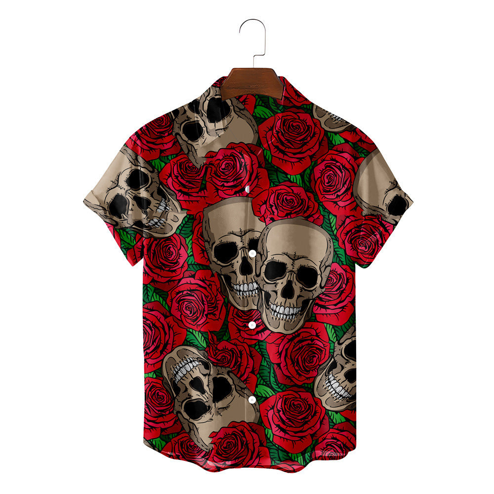 Men's Skull Hawaiian Shirt