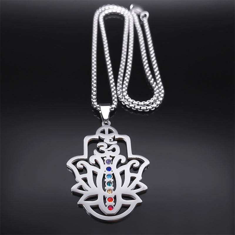 Lotus Yoga Healing Necklace