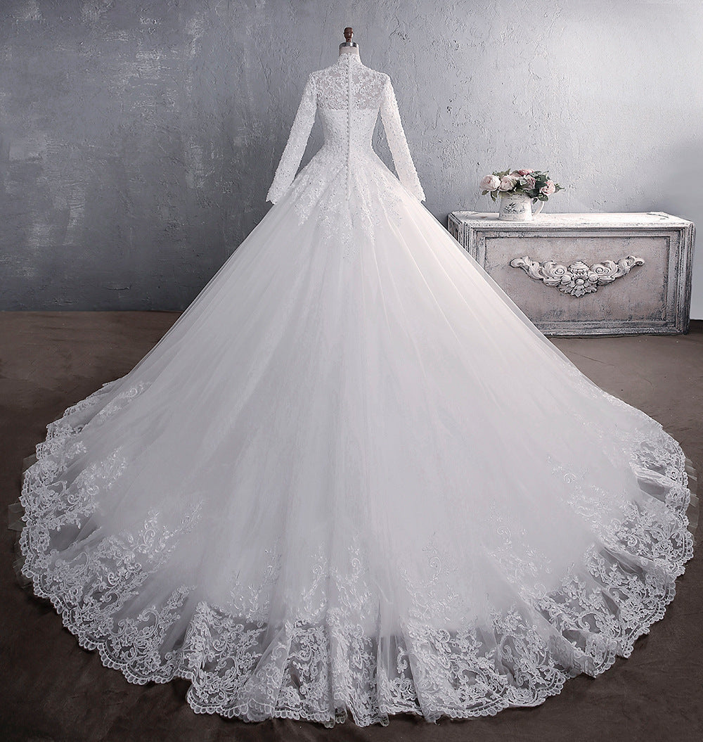 Long-sleeved Lace Wedding Dress