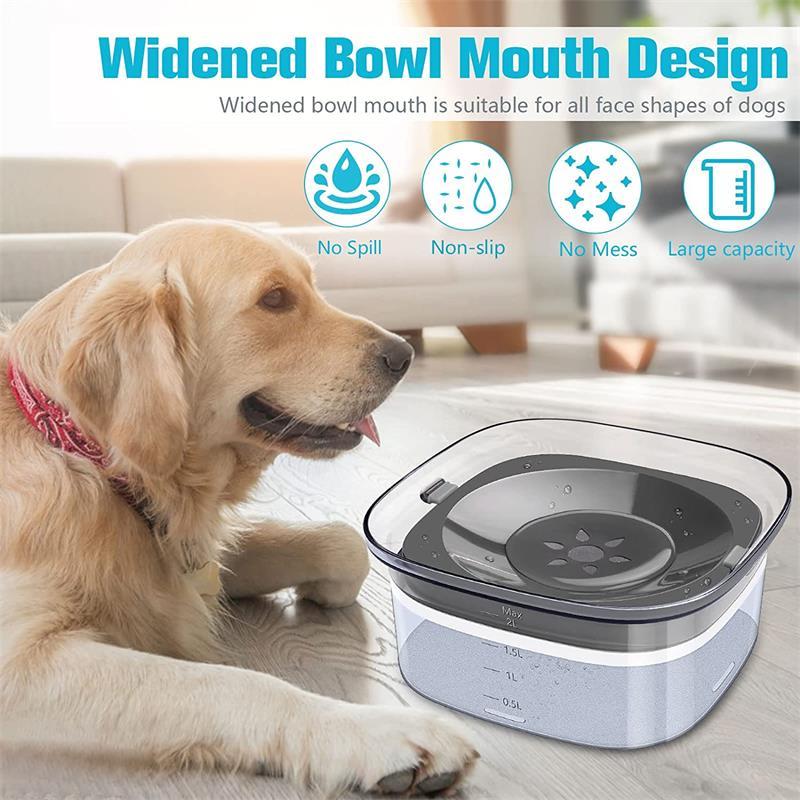 70oz Large Capacity Spill Proof Dog Bowl