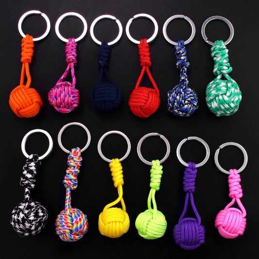 Monkeys Fist Ball Rope Keychain