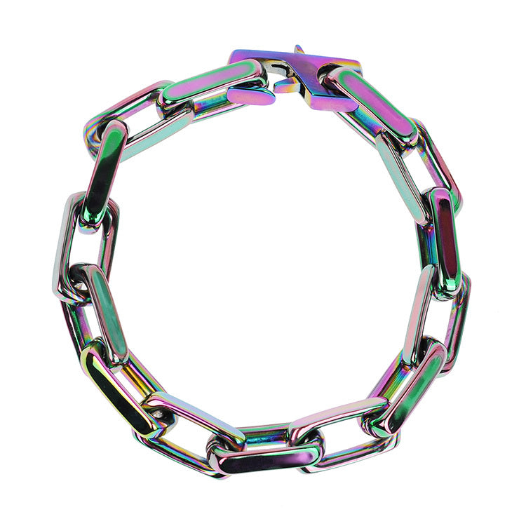 Titanium Steel Chain Link Bracelet