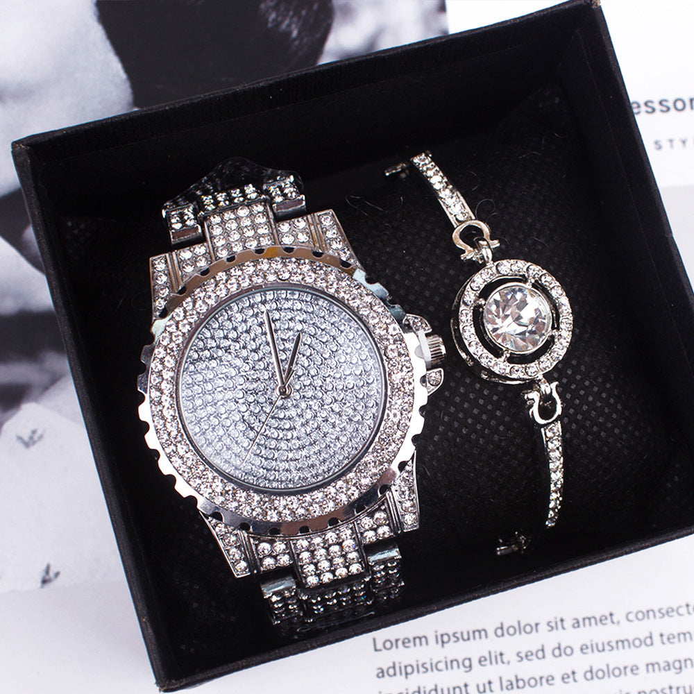 Rhinestone Diamond Steel Strap Watch