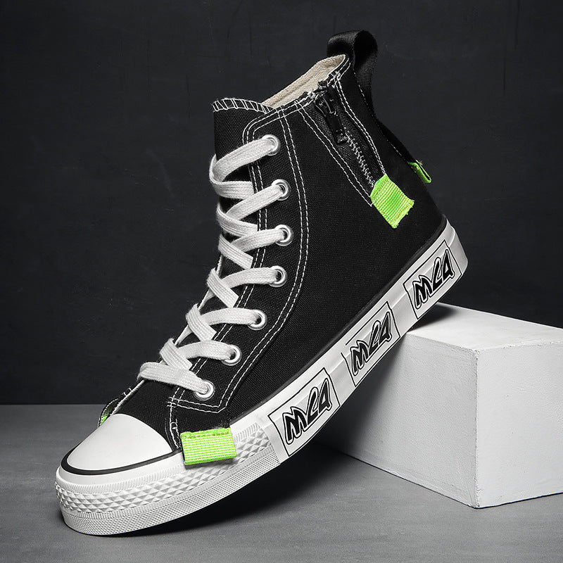 College Style High Top Canvas Shoes