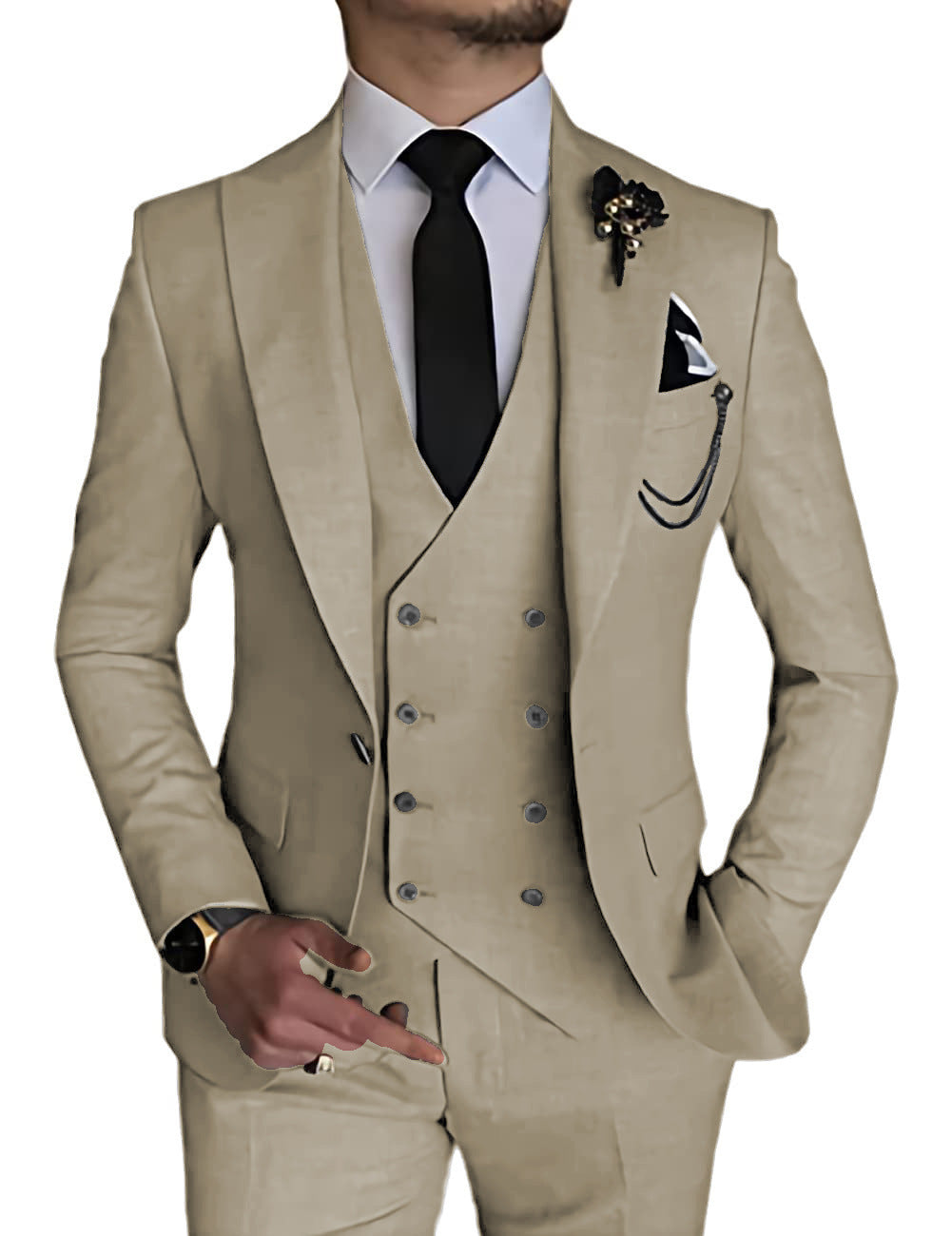 Business Casual Three-piece Suit