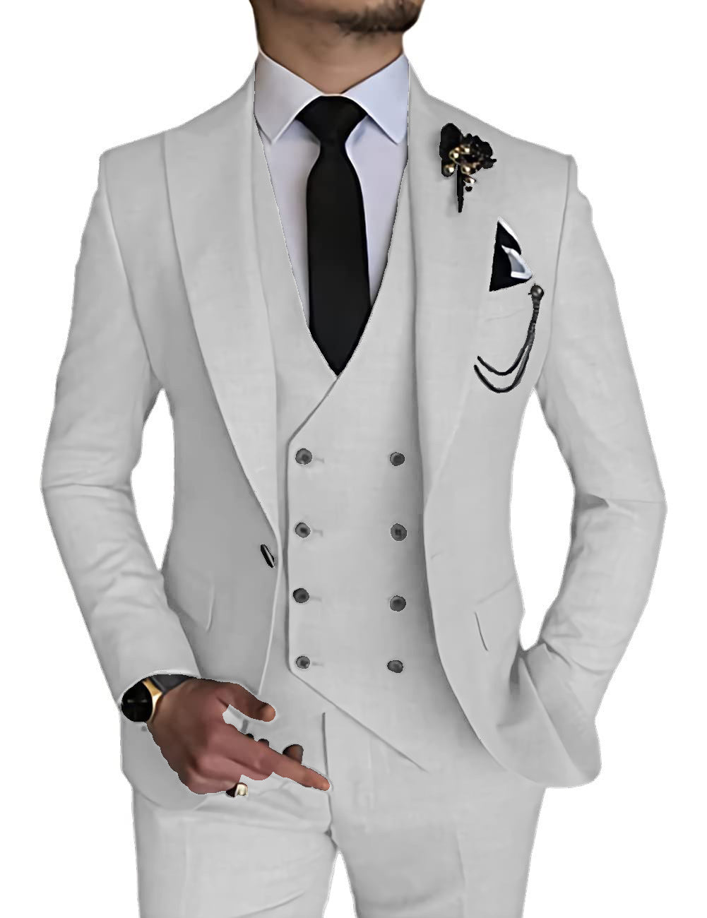 Business Casual Three-piece Suit