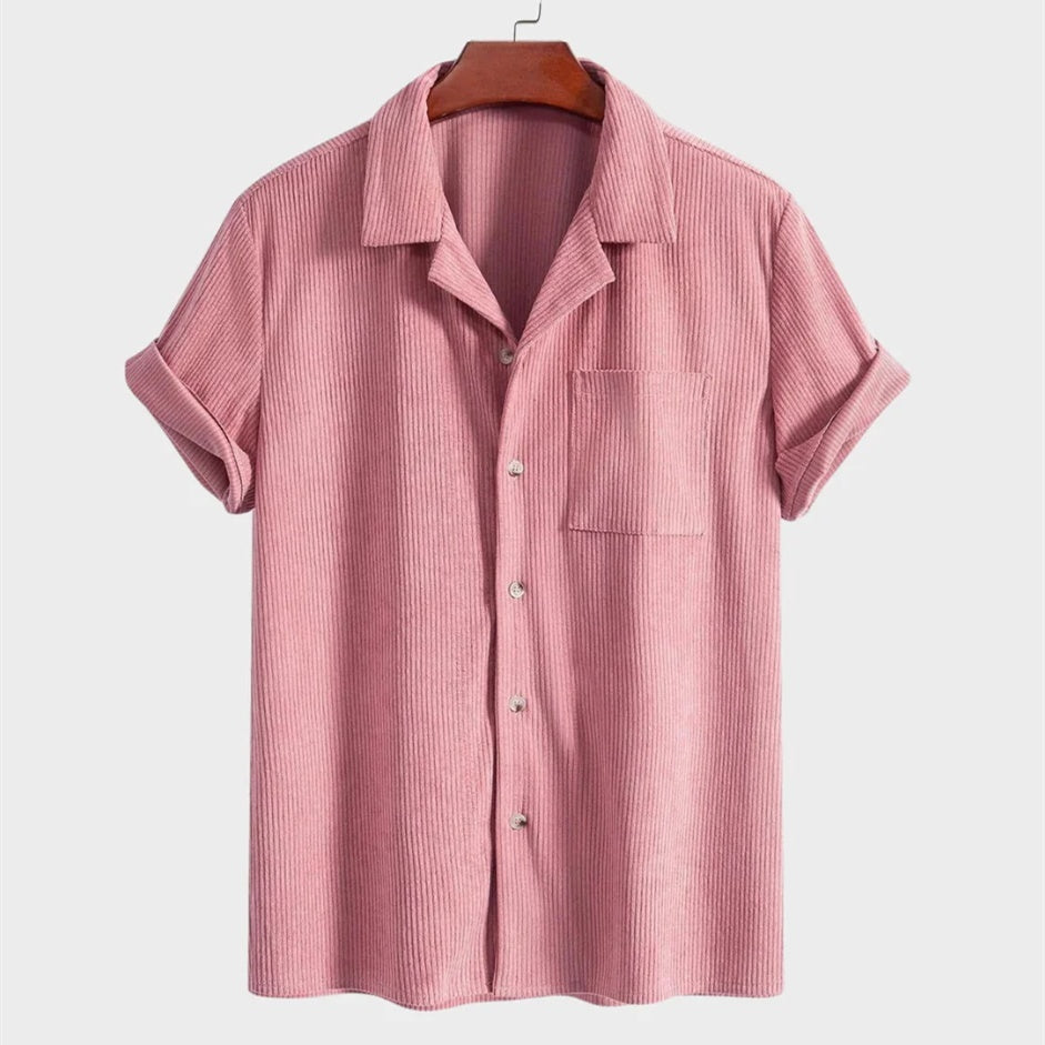 Men's Fashion Casual Solid Color Shirt