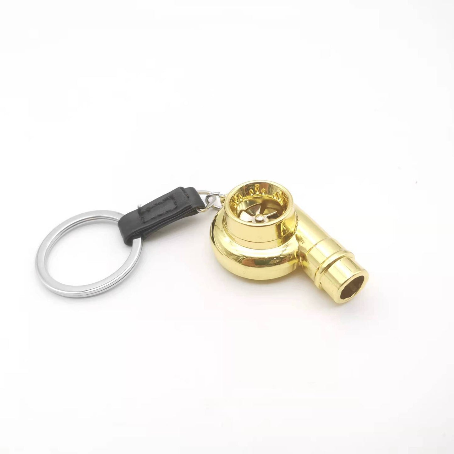 Car Turbo Whistle Alloy Metal Keychains