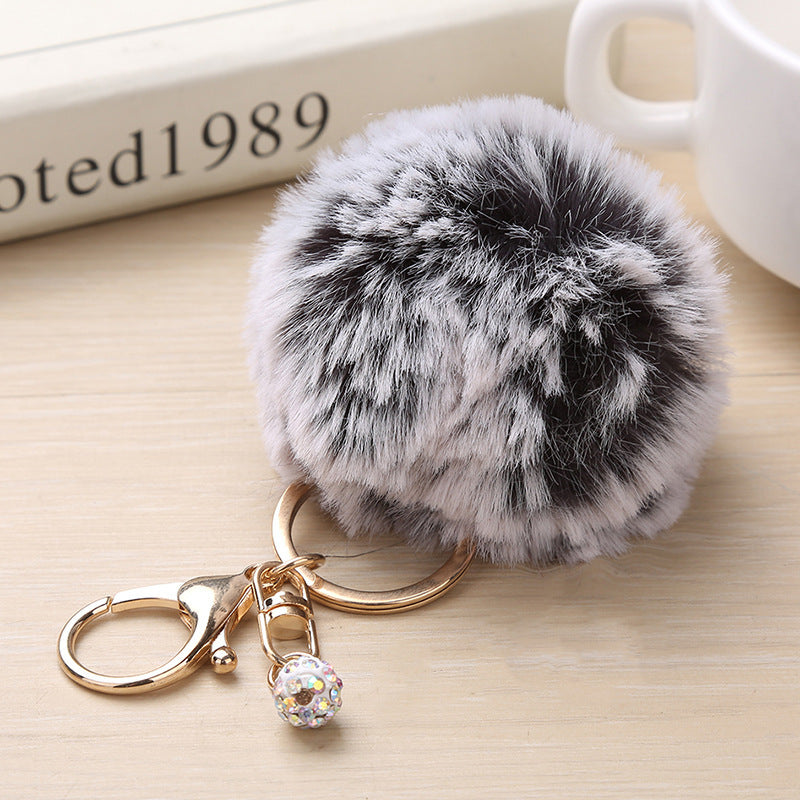 Fashion Puff Ball Keychain