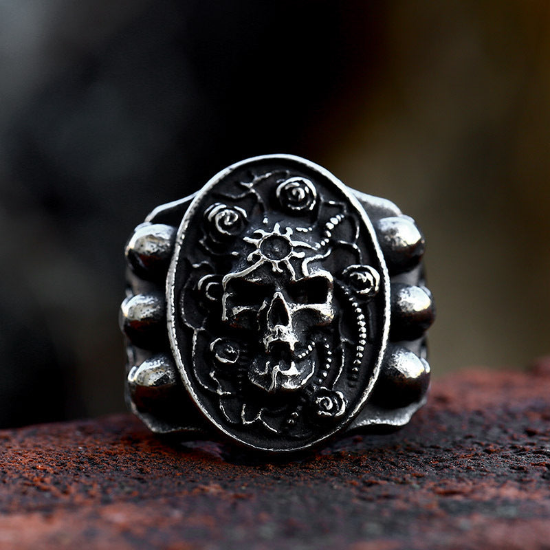 Men's Titanium Steel Skull Ring