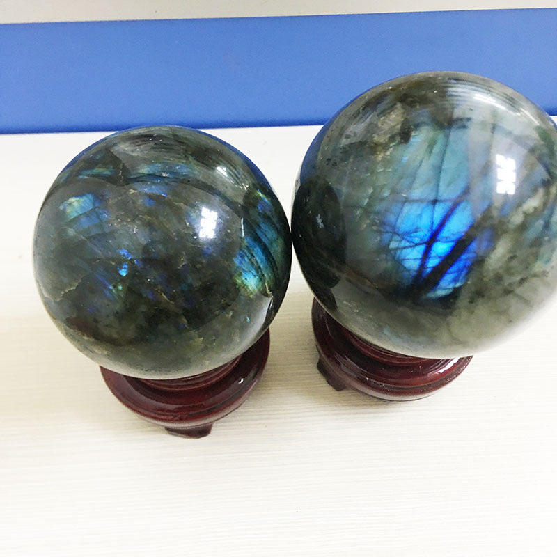 Moonstone Ball Rough Stone Decoration