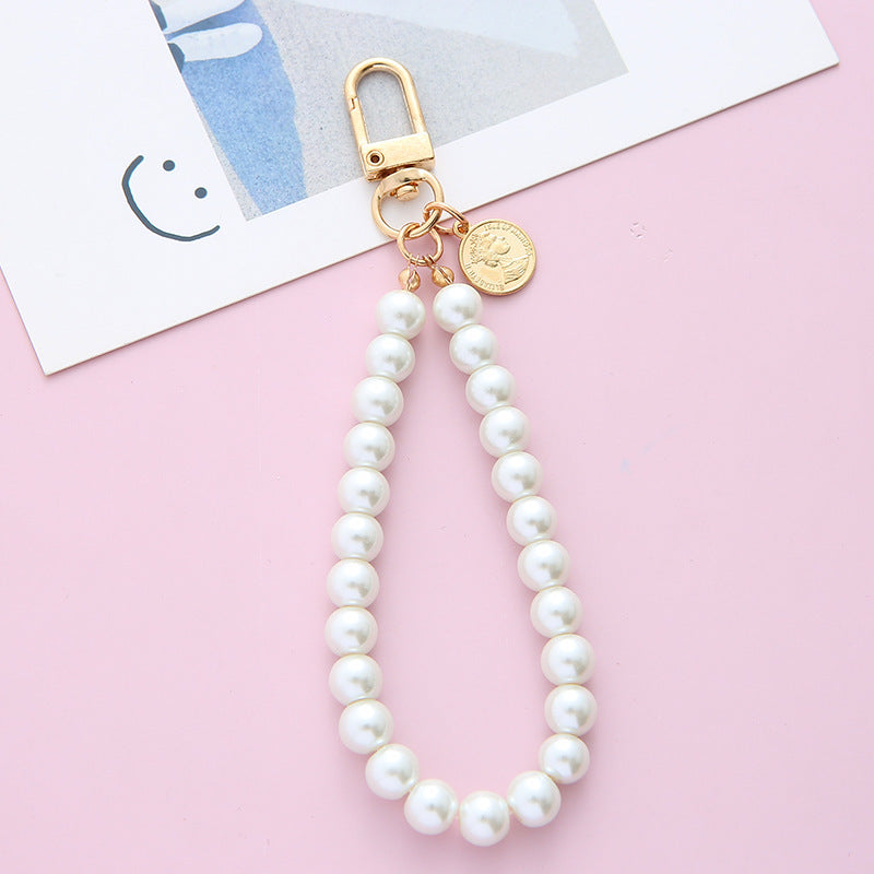 Retro Pearl Keychain