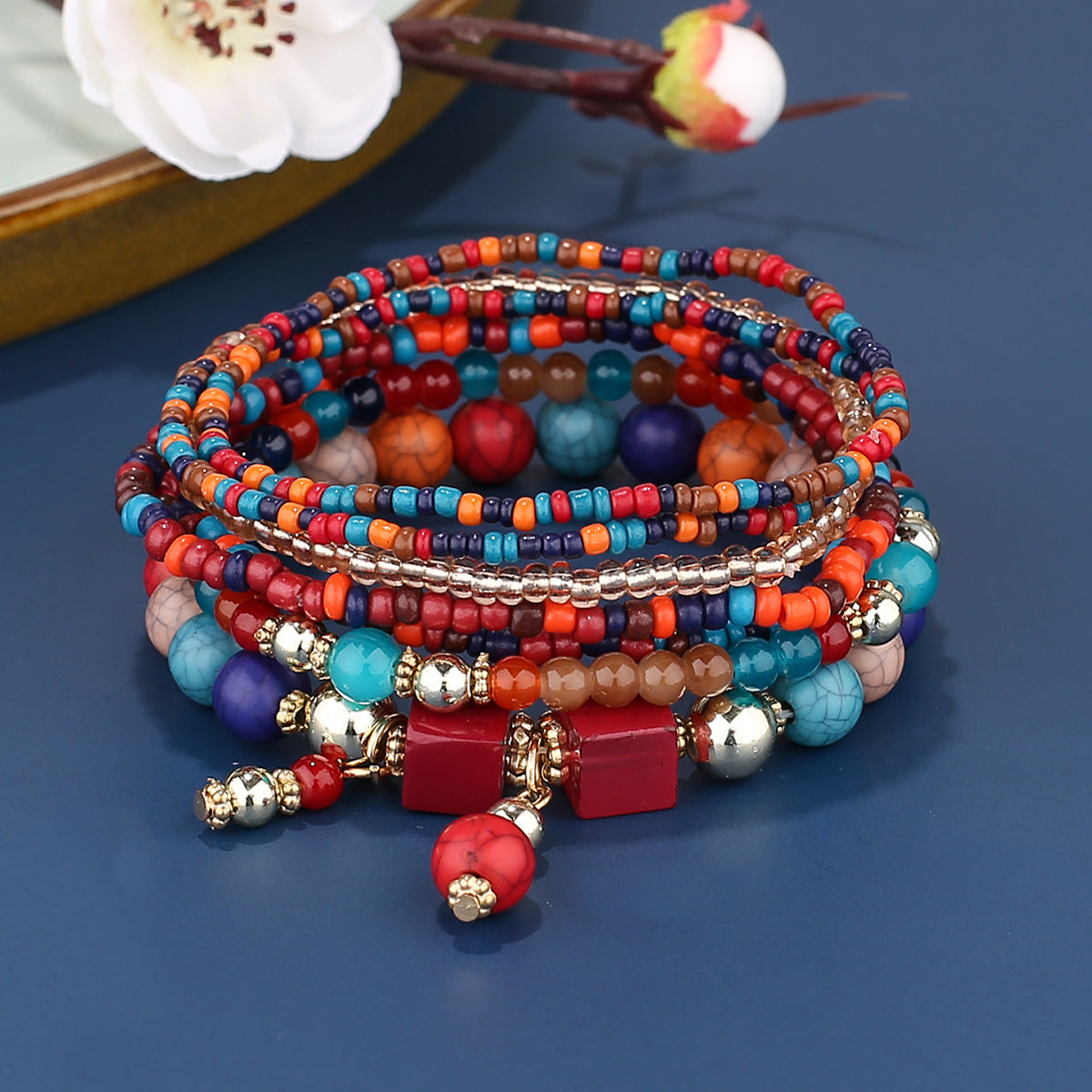 Creative Fashion Bohemian Multi-layered Bracelet Set