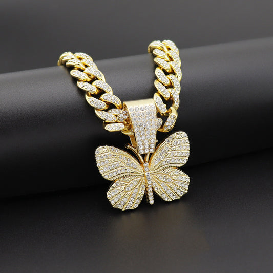 Diamond Butterfly Necklace