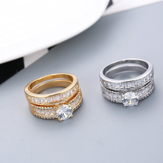 Simulated Diamond Engagement Rings