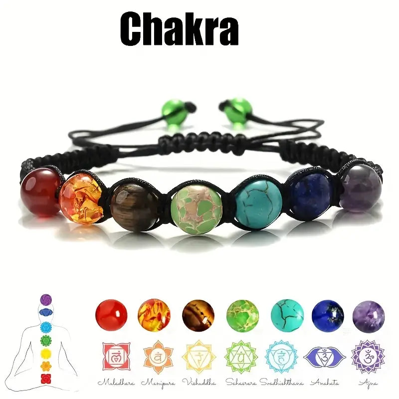 7 Chakra Beads Bracelet.