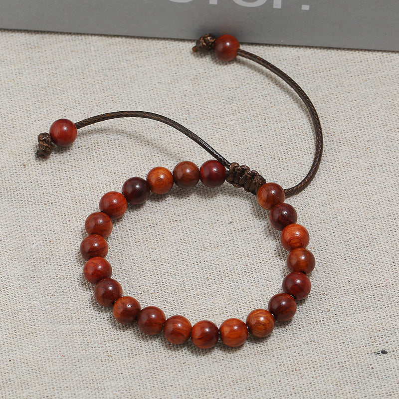 Wooden Bead Adjustable Bracelet