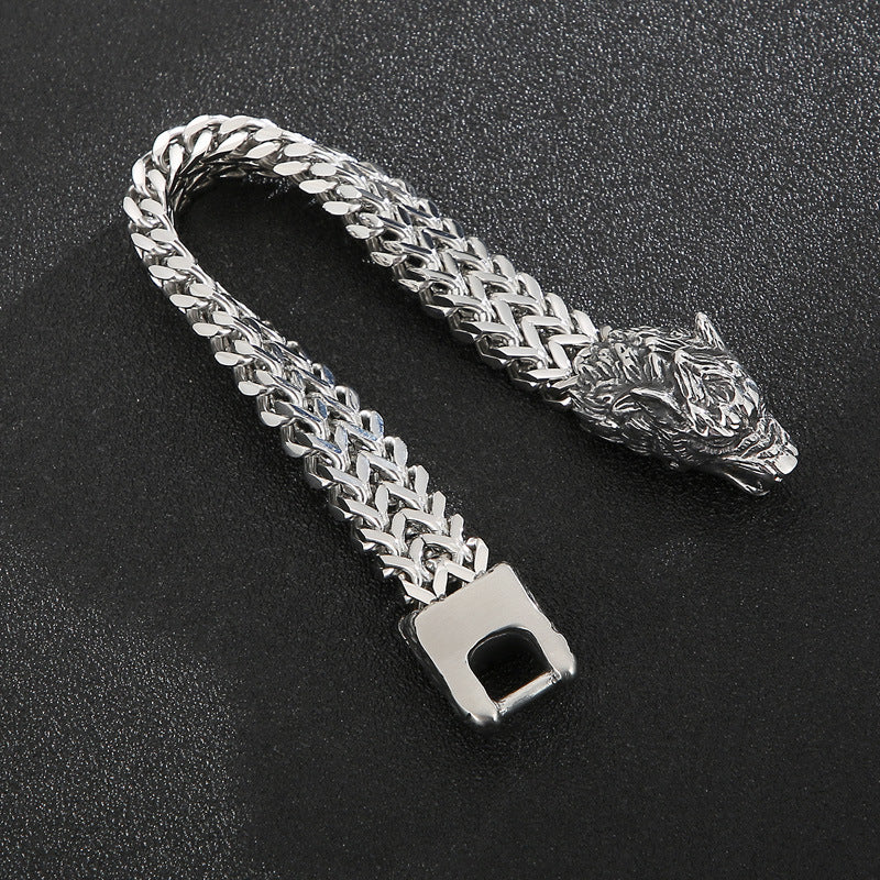 Awesome Wolf Stainless Steel Bracelet