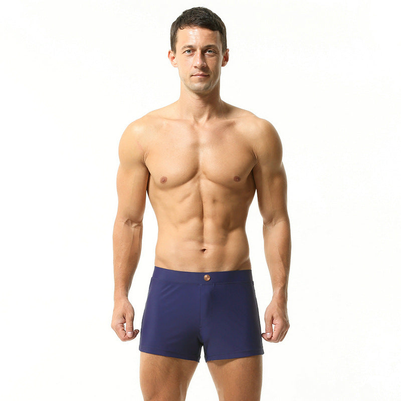 Men's Summer Metal Tether Nylon Swim Trunks