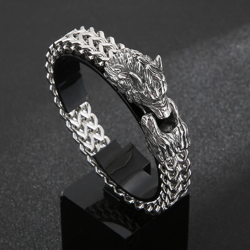 Awesome Wolf Stainless Steel Bracelet