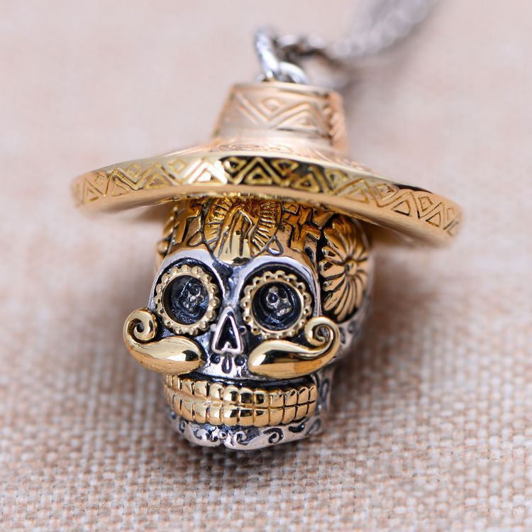 Mexican Skull Necklace