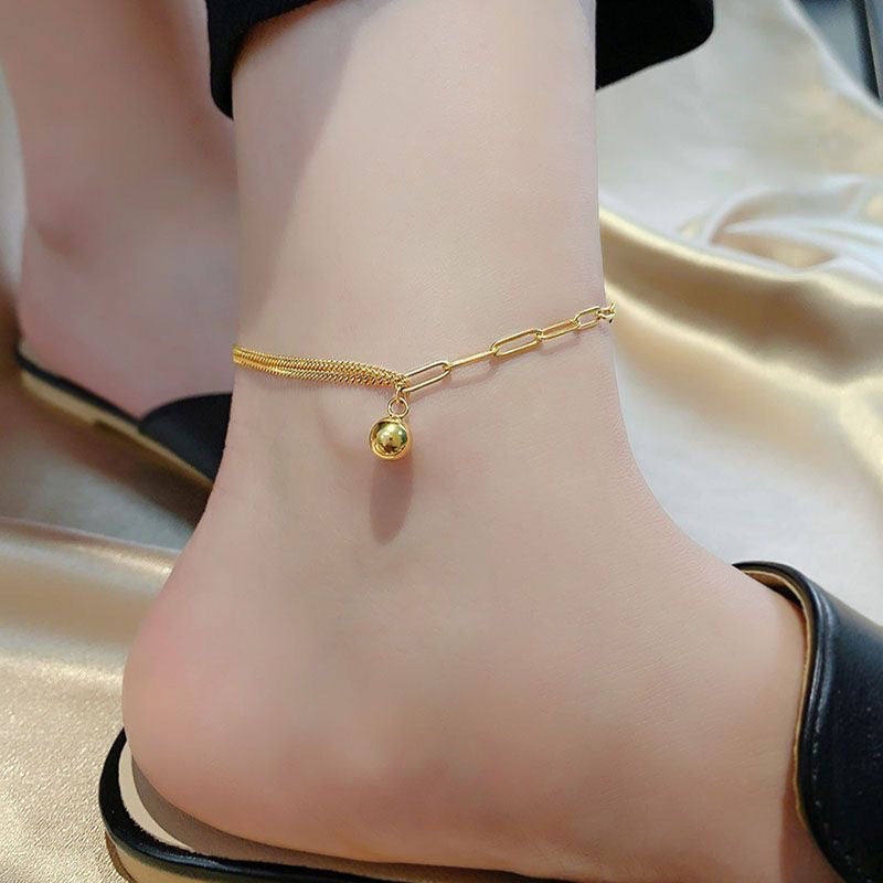 Small Golden Balls Anklet