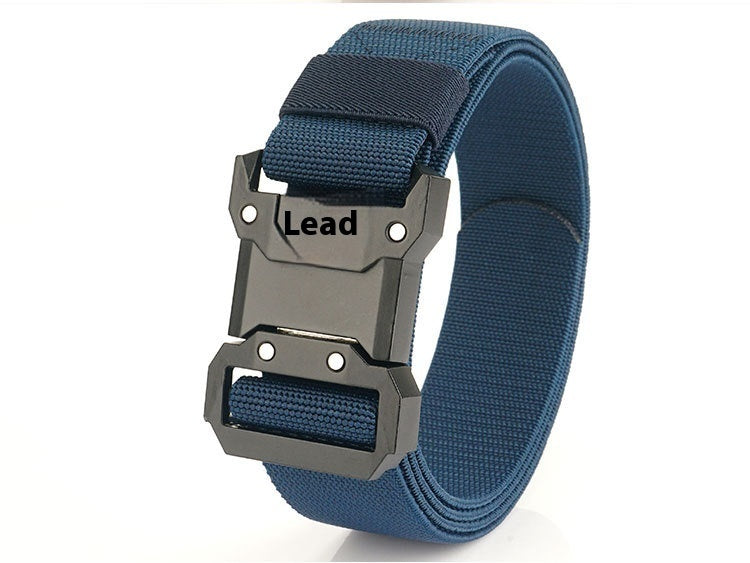 Tactical Quick Release Buckle Braided Elastic Belt