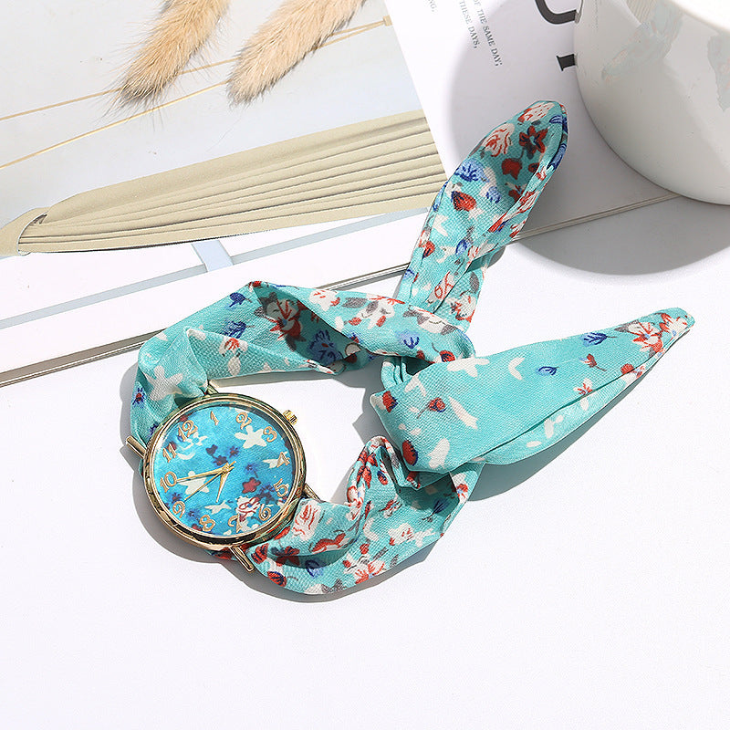 Floral Wrap Ribbon Watch