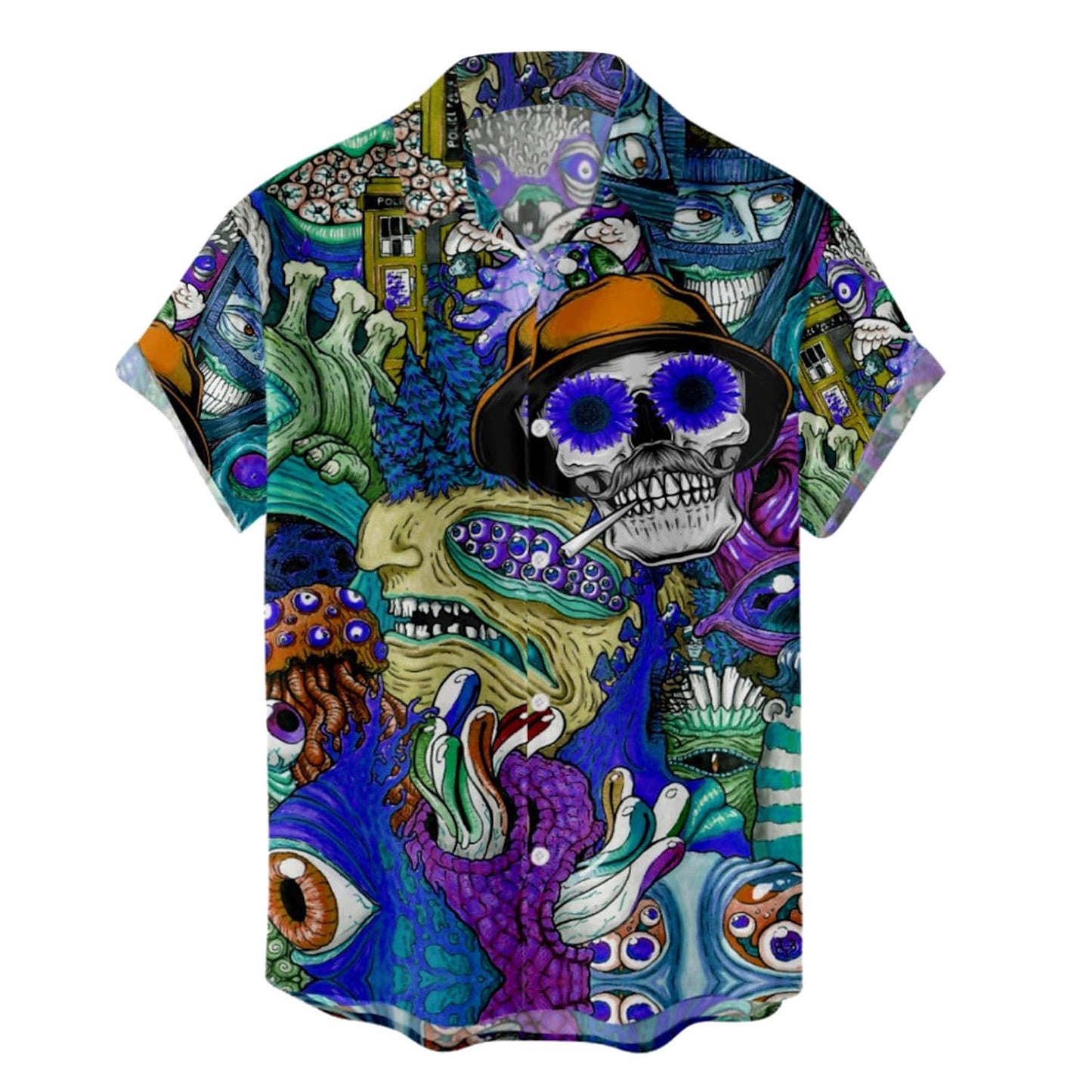 Men's Halloween Printed Shirt