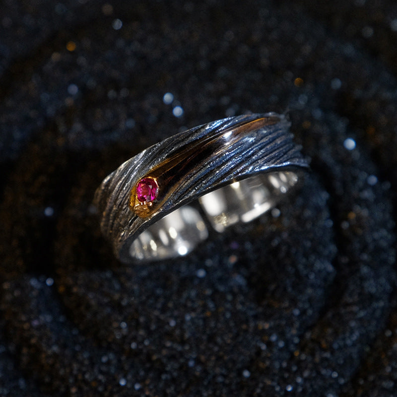 Handmade Thai Silver Meteor Ring