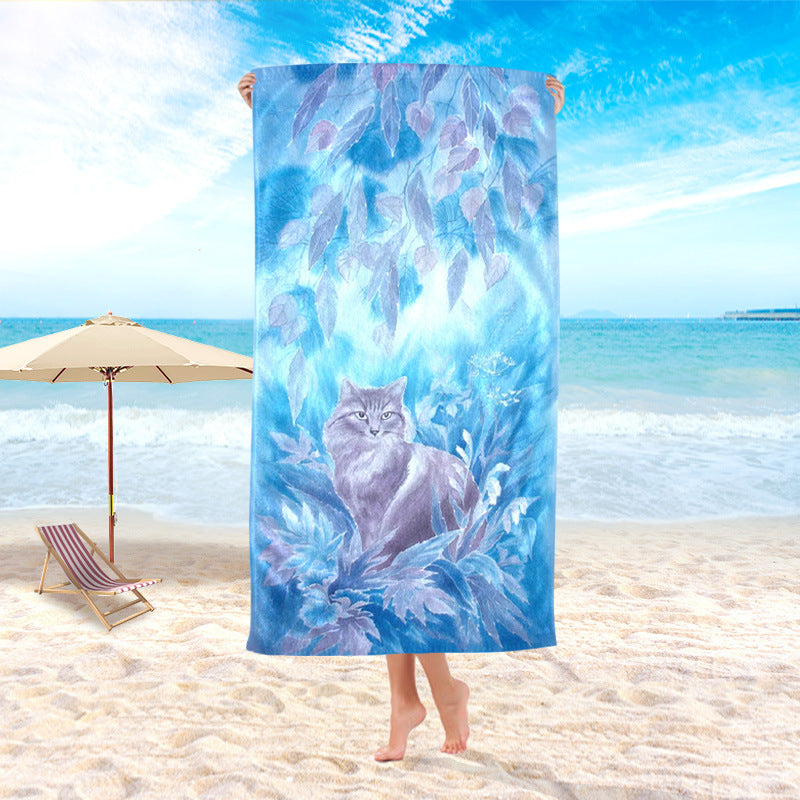 Double Sided Fleece Quick Dry Microfiber Beach Towel