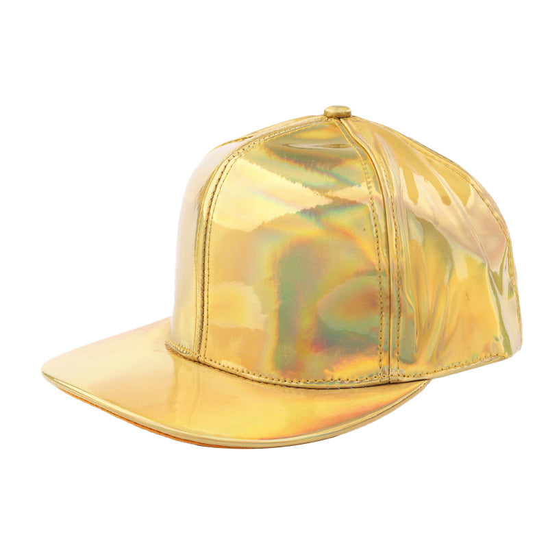 Laser Flat Brim Reflective Street Hip Hop Hat