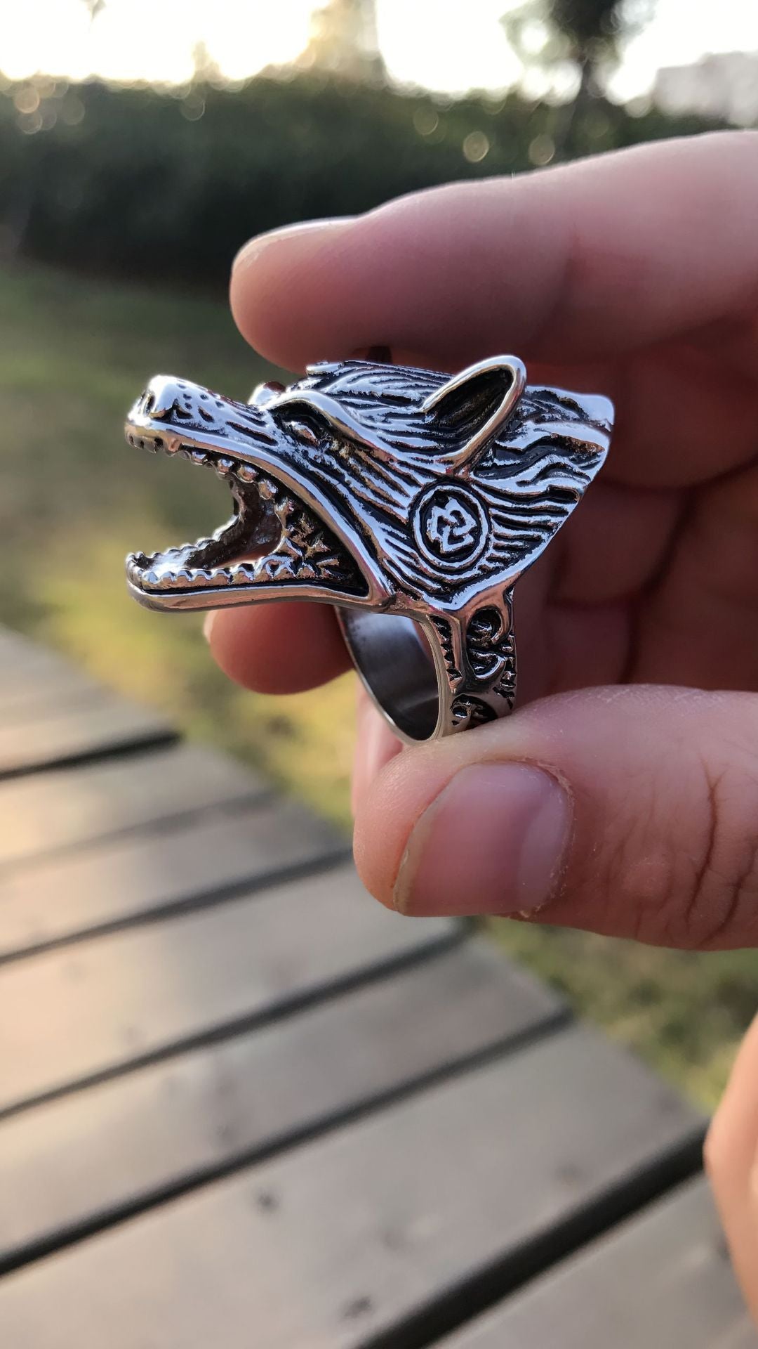 Dual-use Creative Wolf Head Ring