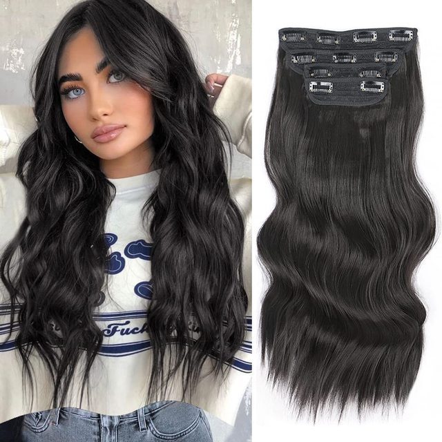 Long Water Ripple Hair Extension 4-piece Set