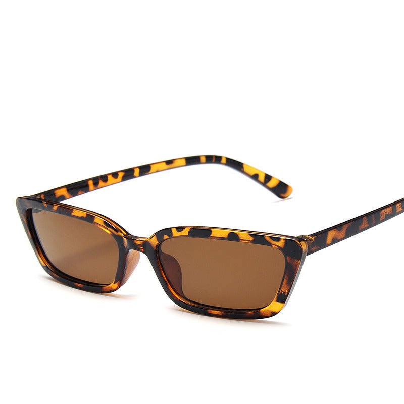 Narrow Frame Two-tone Sunglasses