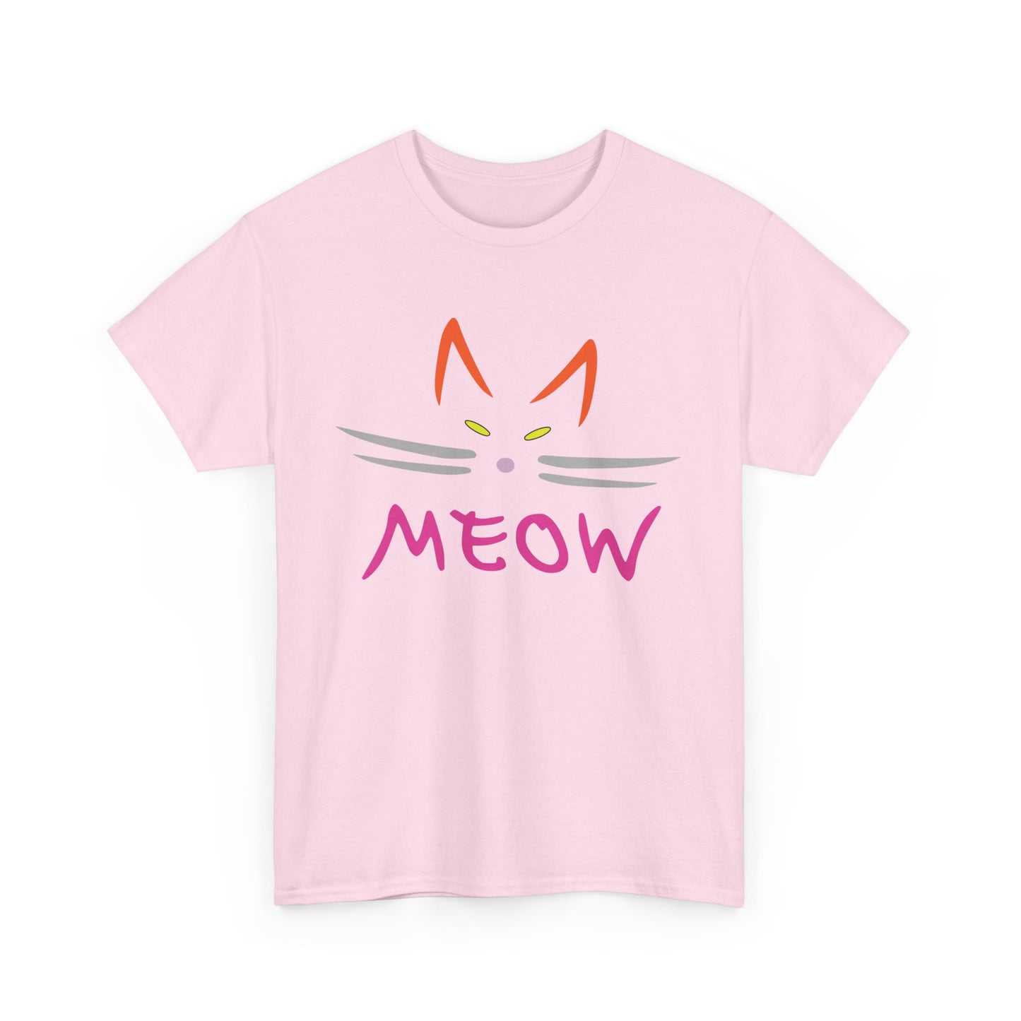 Meow. Heavy Cotton T-Shirt