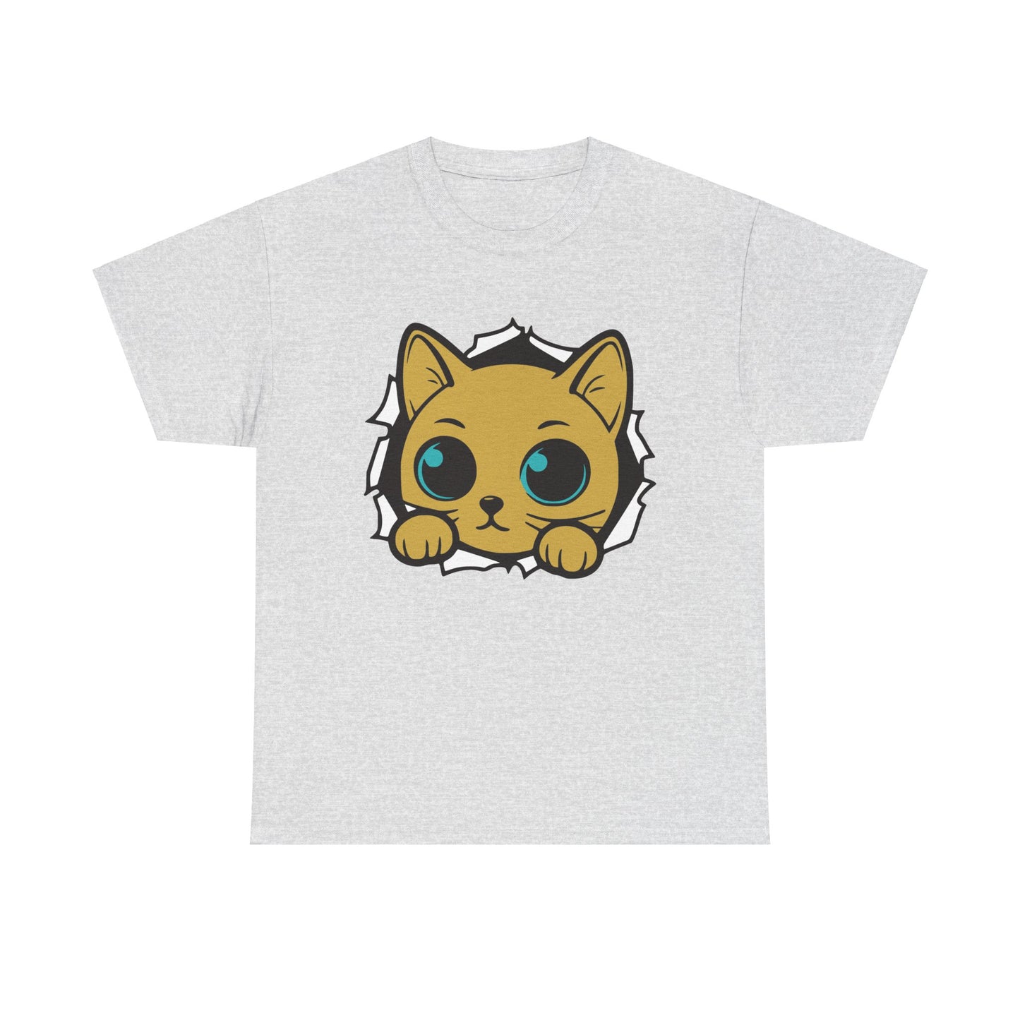 Breaking out Cat. Heavy Cotton T-Shirt