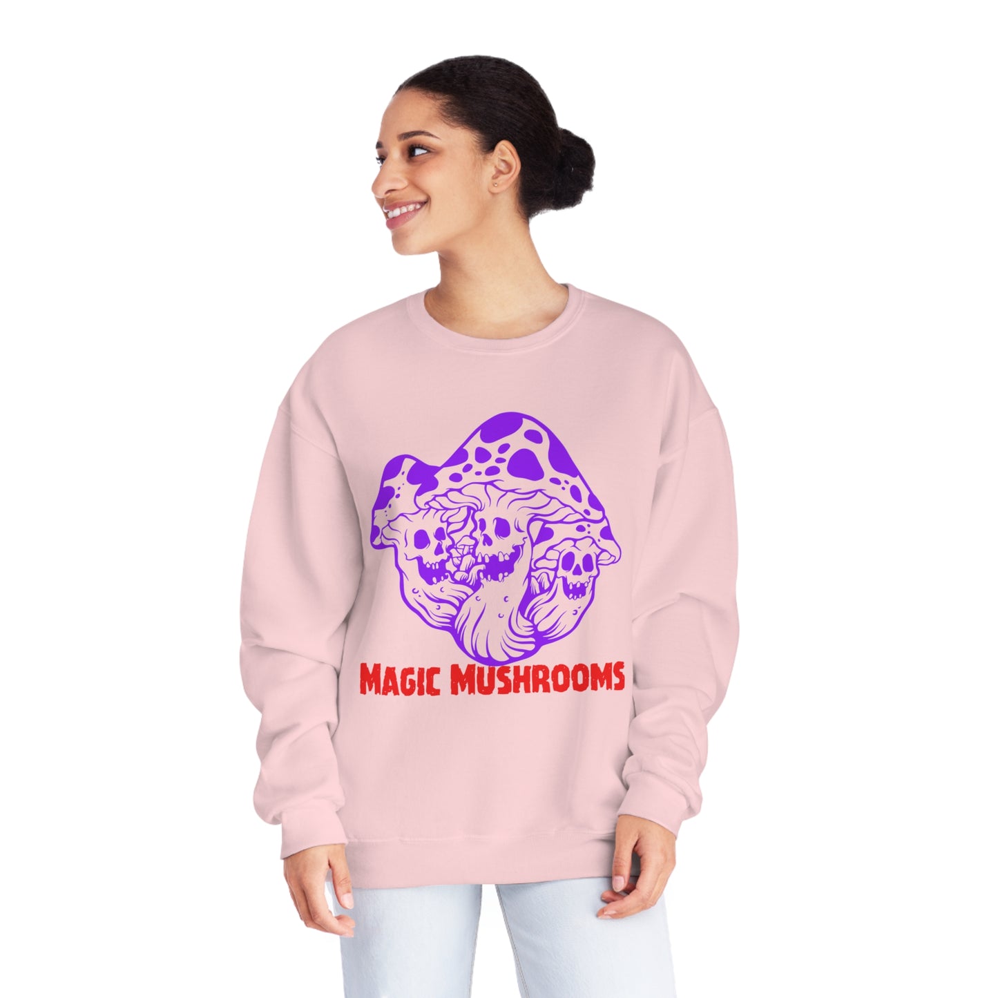 Magic Mushrooms, Unisex NuBlend® Crewneck Sweatshirt