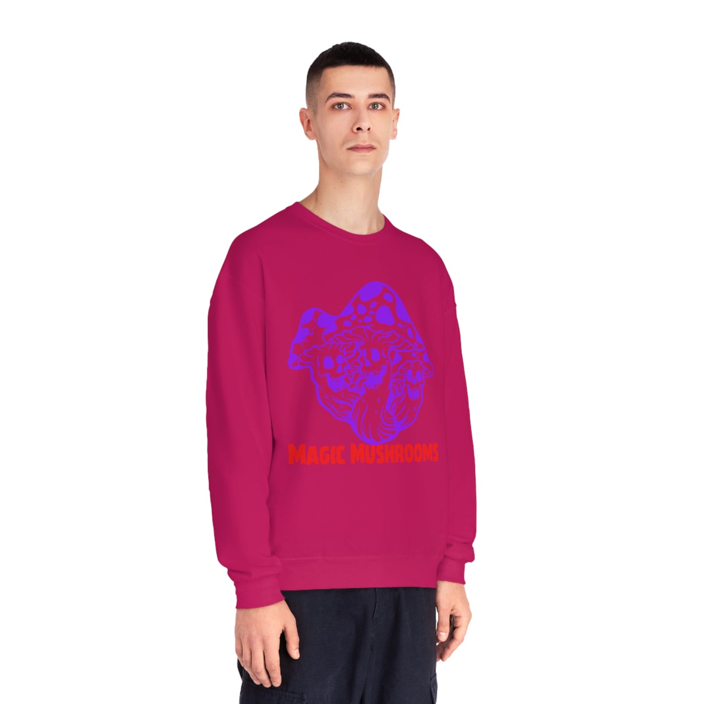 Magic Mushrooms, Unisex NuBlend® Crewneck Sweatshirt