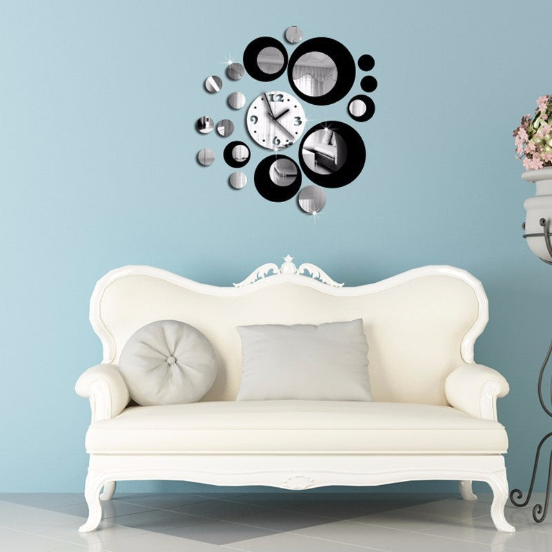 3D Acrylic Mirror Wall Clock