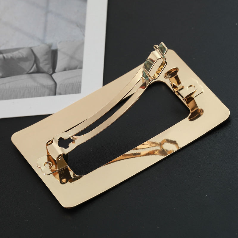 Large Rectangular Hollow Barrettes