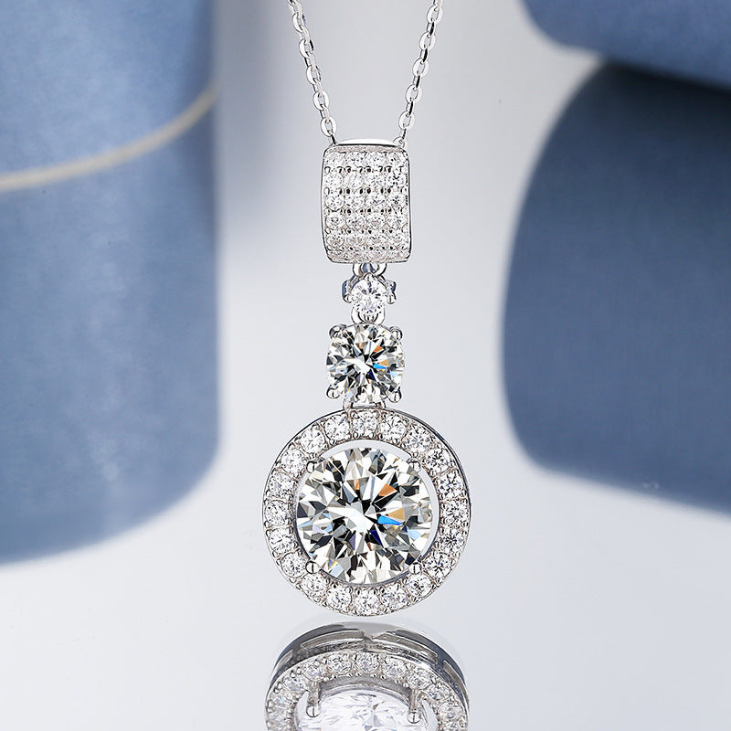 Sterling Silver S925 Moissanite Necklace