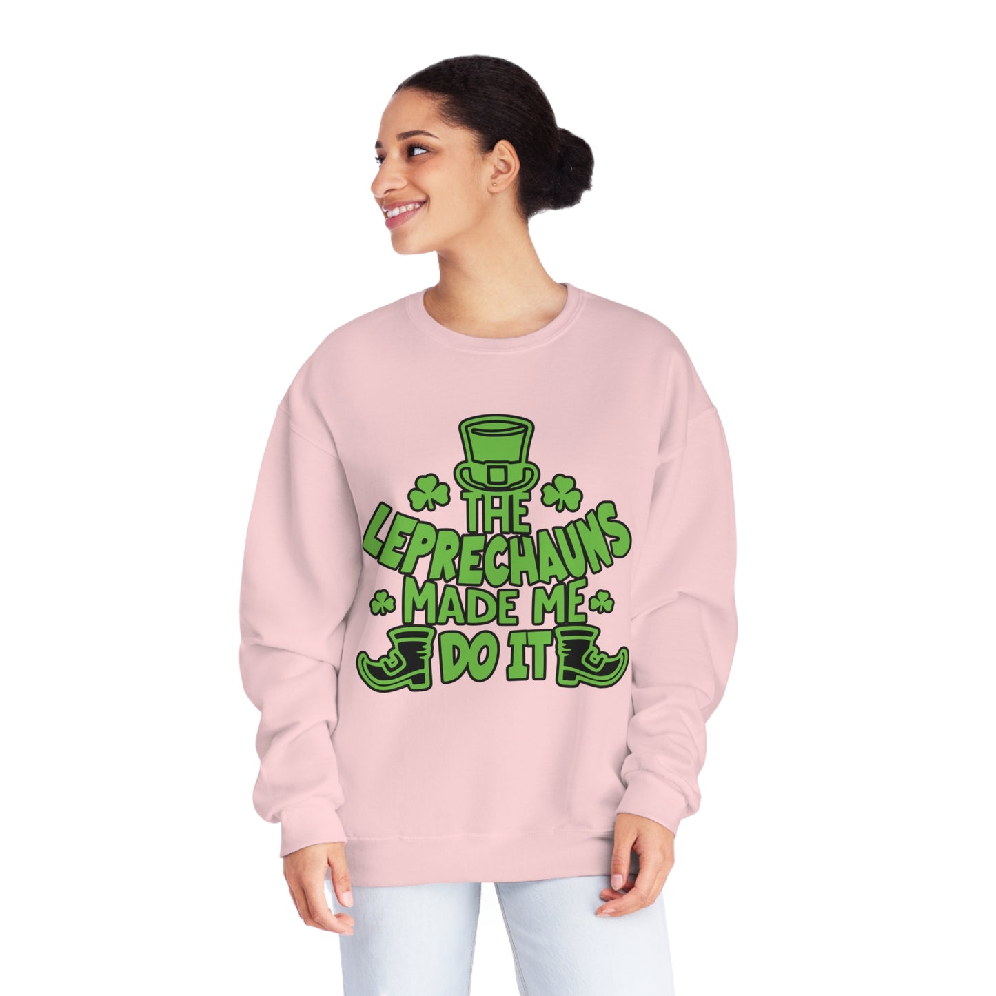 The Leprechauns Made Me Do it.., Unisex NuBlend® Crewneck Sweatshirt