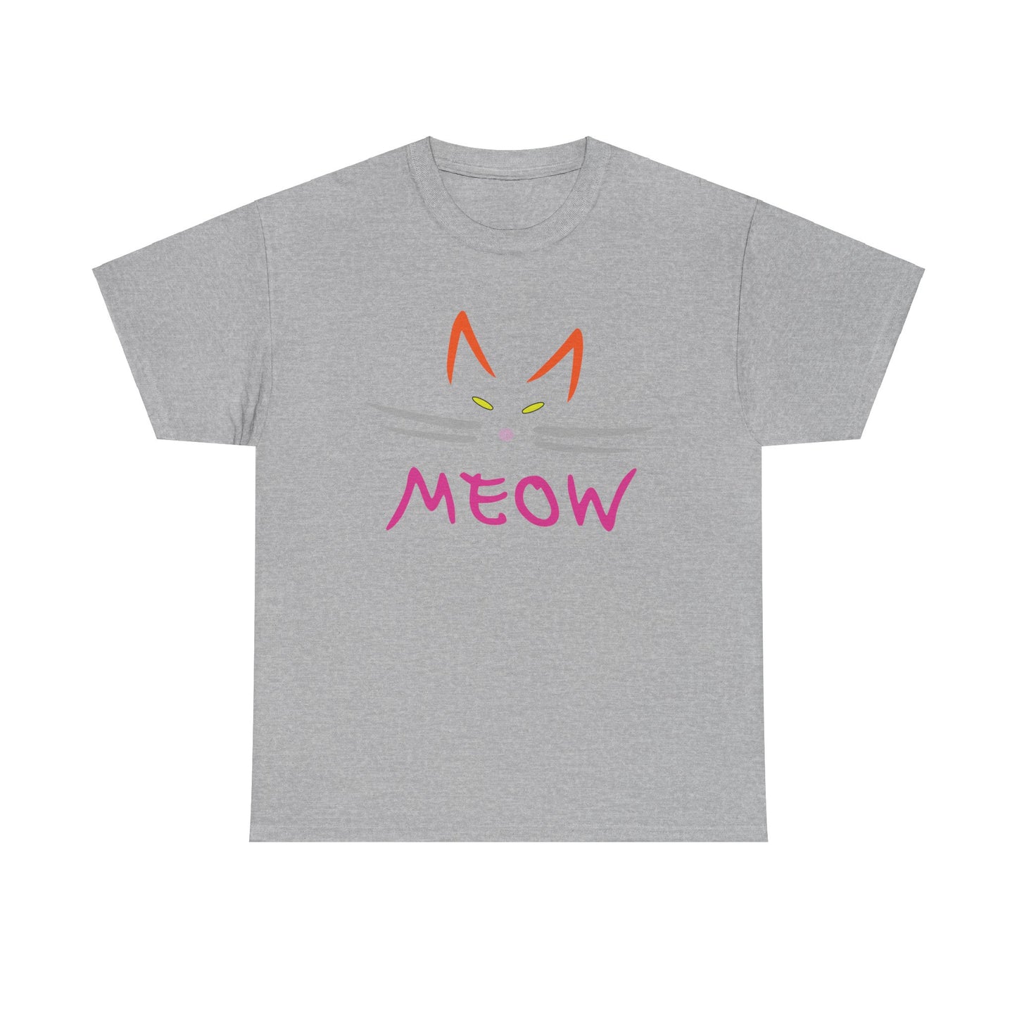 Meow. Heavy Cotton T-Shirt