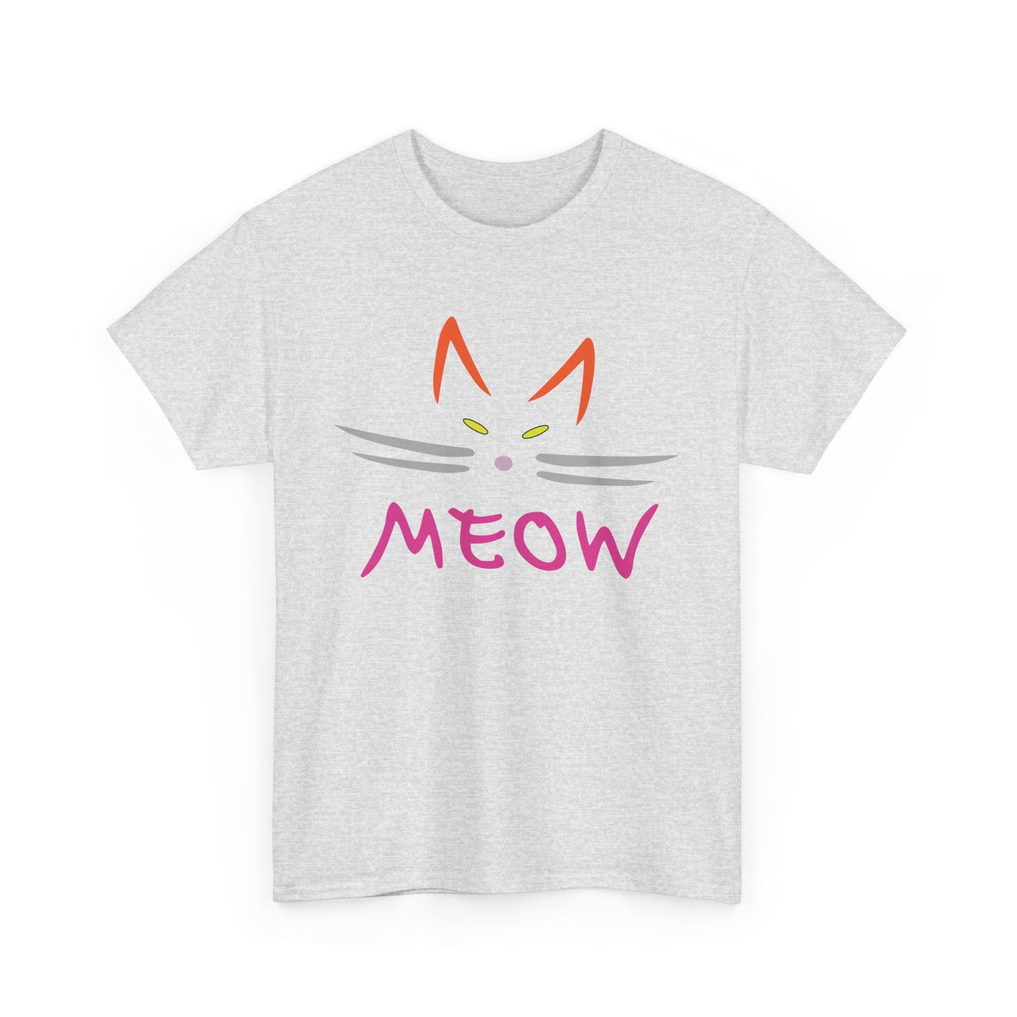 Meow. Heavy Cotton T-Shirt