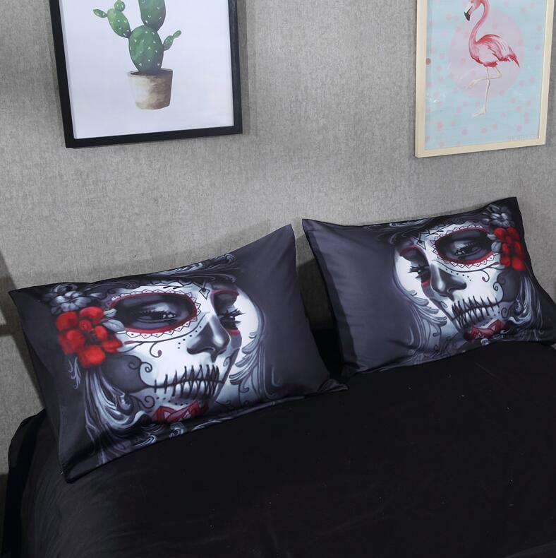 Black Skull Bedding Set