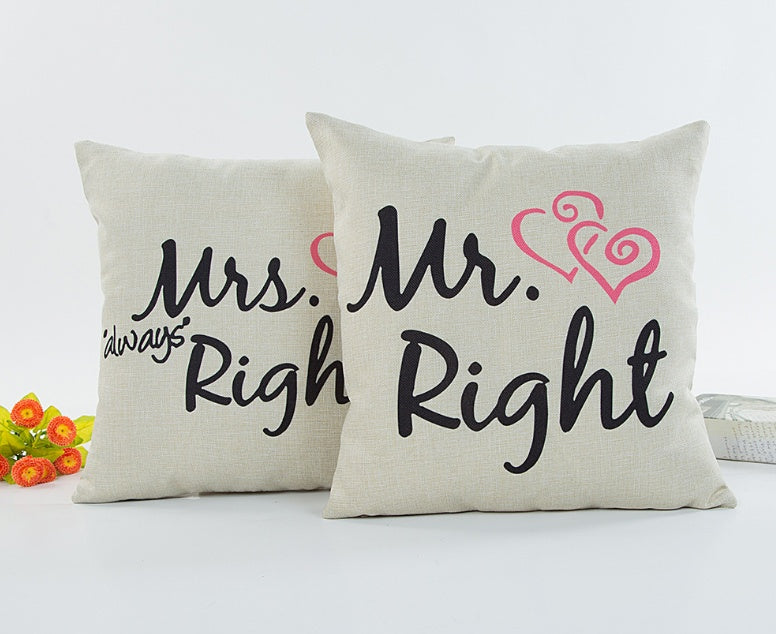 Couples pillowcase